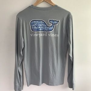 Vineyard Vines Blue Whale Long Sleeve Top